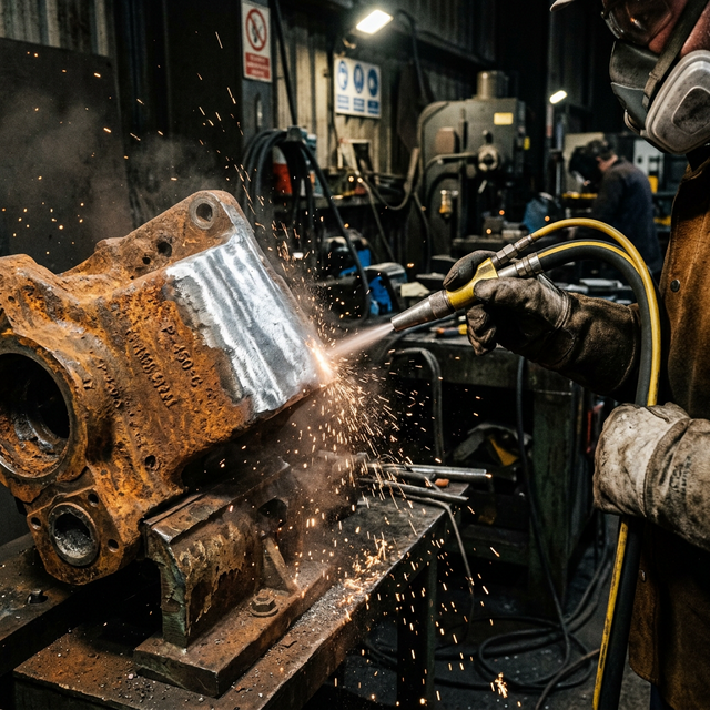 Metal reclamation process at RPT Engineering Ltd
